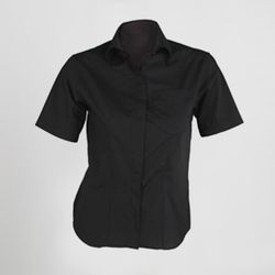 Blusa Mujer Boton Oculto M/C Popelin