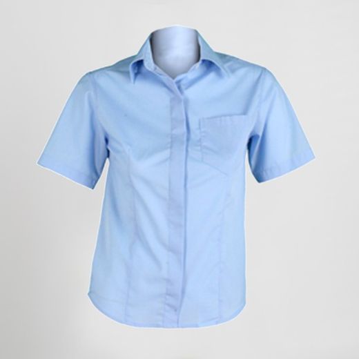 Blusa Mujer Boton Oculto M/C