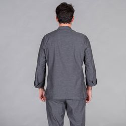 Chaqueta Cocina Unisex Silva Chambray Rombos