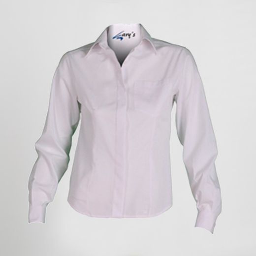 Blusa Mujer Boton Oculto M/L Popelin