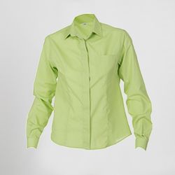 Blusa Mujer Boton Oculto M/L Popelin