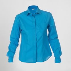 Blusa Mujer Boton Oculto M/L Popelin