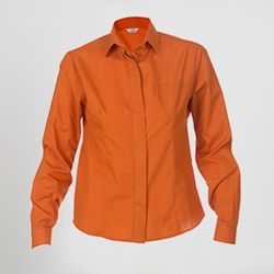 Blusa Mujer Boton Oculto M/L Popelin