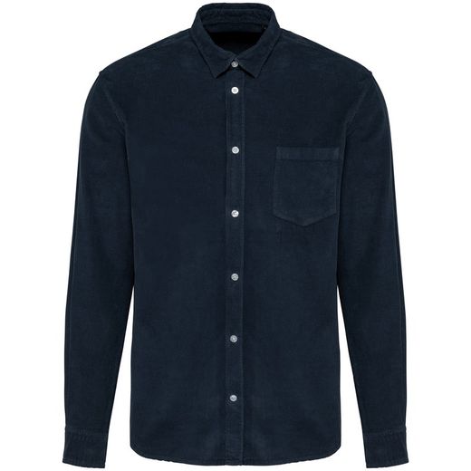 Camicia uomo maniche lunghe in velluto