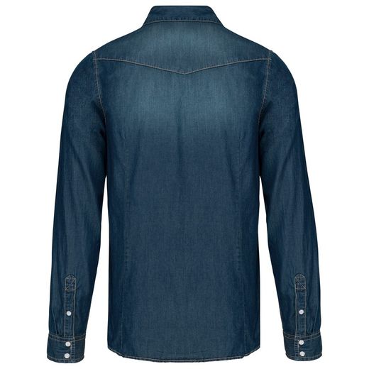 CAMISA DENIM MANGA LARGA HOMBRE