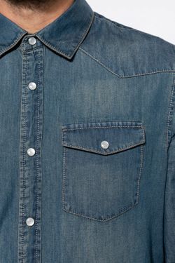 CAMISA DENIM MANGA LARGA HOMBRE