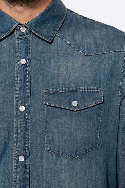 CAMISA DENIM MANGA LARGA HOMBRE