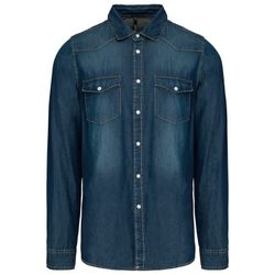 CAMISA DENIM MANGA LARGA HOMBRE