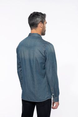 CAMISA DENIM MANGA LARGA HOMBRE