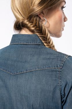 WOMEN'S LONG SLEEVE DENIM SHIRT