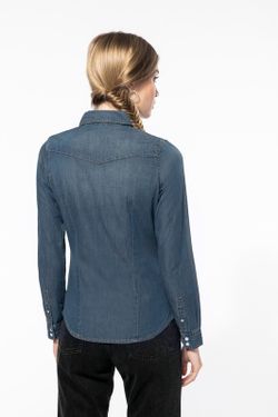 WOMEN'S LONG SLEEVE DENIM SHIRT