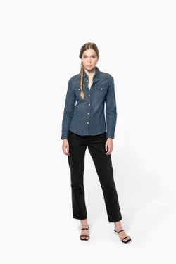 WOMEN'S LONG SLEEVE DENIM SHIRT