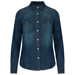 WOMEN'S LONG SLEEVE DENIM SHIRT