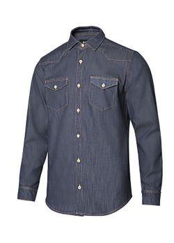 Camisa denim ml hombre Velilla 405006S