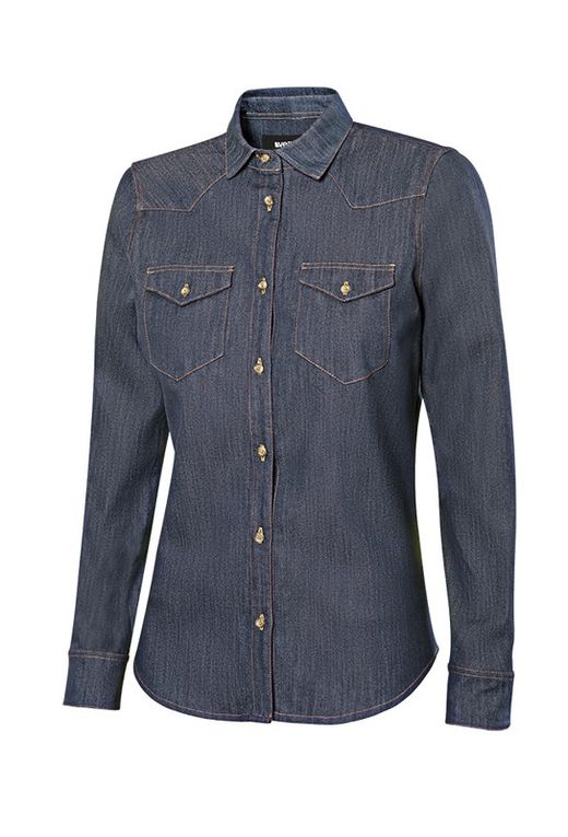Camisa denim ml mujer Velilla 405007S