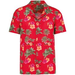 Umweltfreundliches Herrenhemd mit Hawaii-Druck