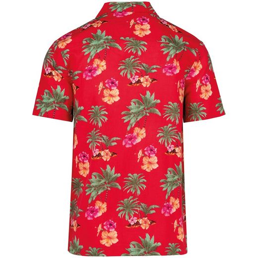 Umweltfreundliches Herrenhemd mit Hawaii-Druck