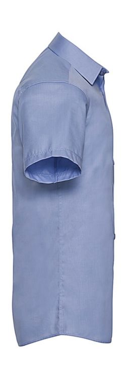 Camisa en espiguilla manga corta hombre