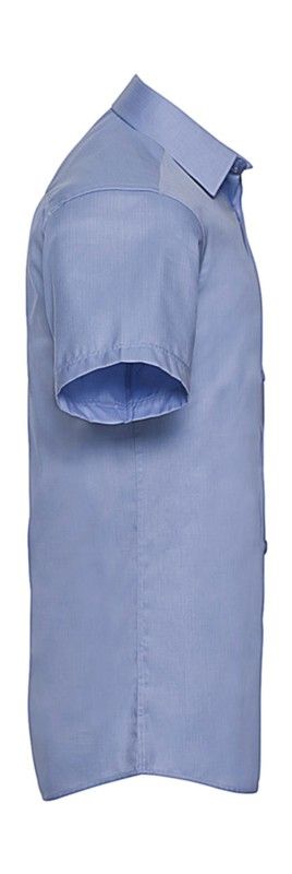 Camisa en espiguilla manga corta hombre