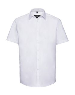 Camisa en espiguilla manga corta hombre