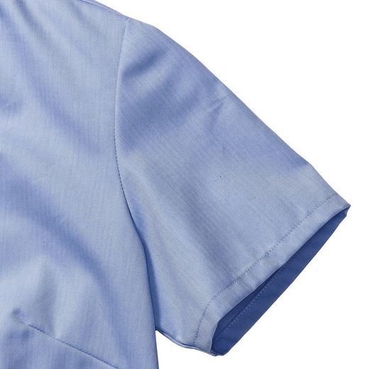 Kurzarmhemd mit Fischgrätenmuster für Damen