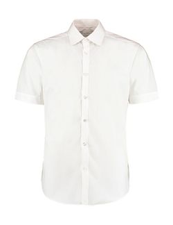 Camisa entallada manga corta
