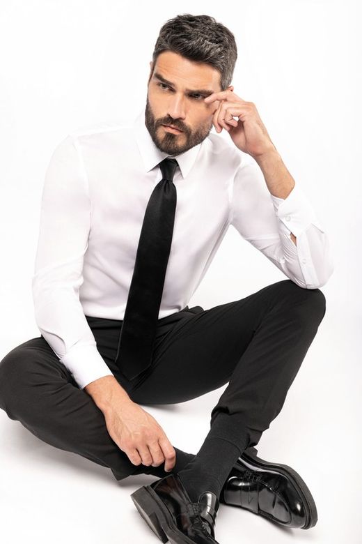 CAMICIA NON IRON A MANICHE LUNGHE DA UOMO