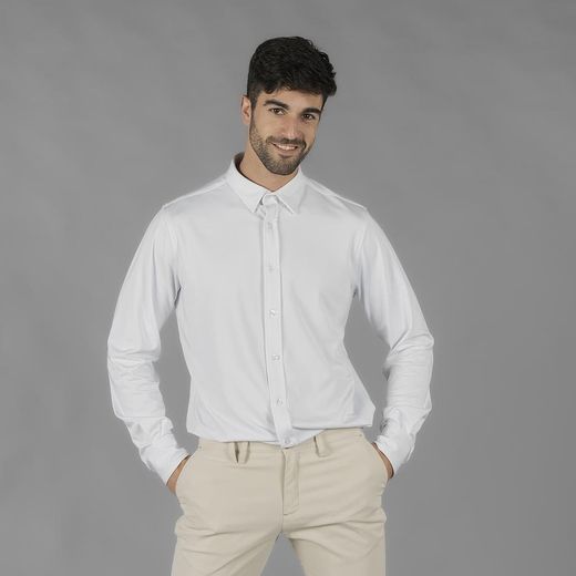 Camisa Hombre Interlock Cuello Camisero Luzon