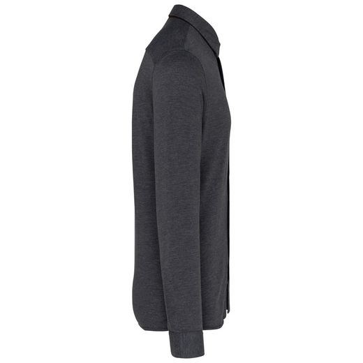 Camicia a maniche lunghe jacquard