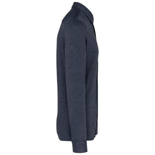 Camicia a maniche lunghe jacquard