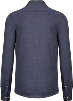 Camicia a maniche lunghe jacquard