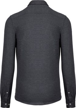 Camicia a maniche lunghe jacquard