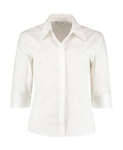 Camisa manga 3/4 mujer entallada