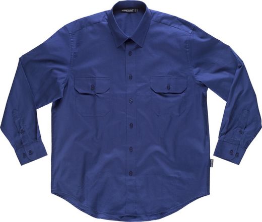 Long-sleeved shirt, two chest bags with wallets 100% Cotton Azulina