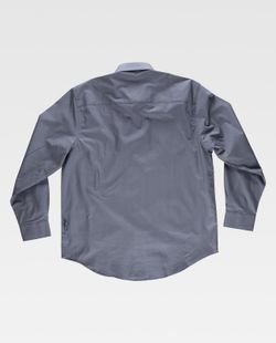 Langarmhemd, zwei Brusttaschen mit Brieftaschen 100% Cotton Grey