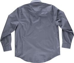 Langarmhemd, zwei Brusttaschen mit Brieftaschen 100% Cotton Grey