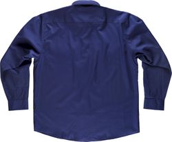 Langarmhemd, zwei Brusttaschen mit Brieftaschen Navy