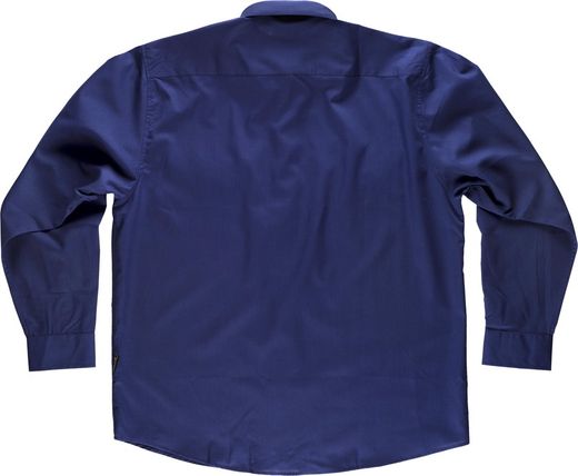 Langarmhemd, zwei Brusttaschen mit Brieftaschen Navy