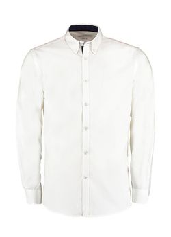 Camisa Manga Larga Oxford en Contraste
