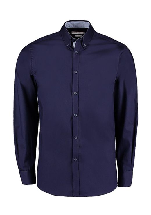 Contrast Oxford Long Sleeve Shirt