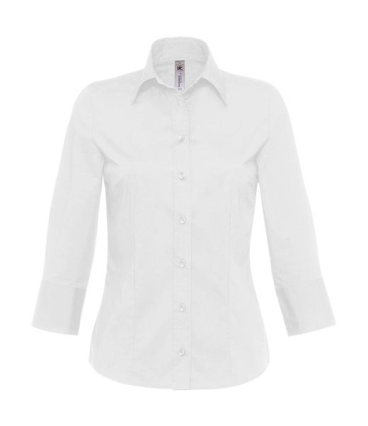 Camisa Milano/women Popelin Shirt 3/4 sleeves