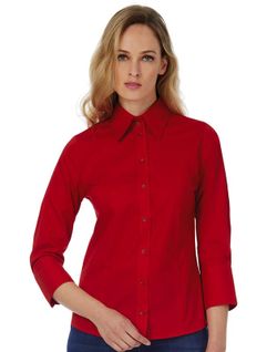 Milano / Frauen Popeline Shirt 3/4 Ärmel