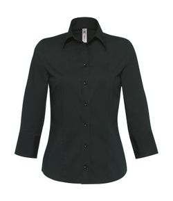 Milano / Frauen Popeline Shirt 3/4 Ärmel