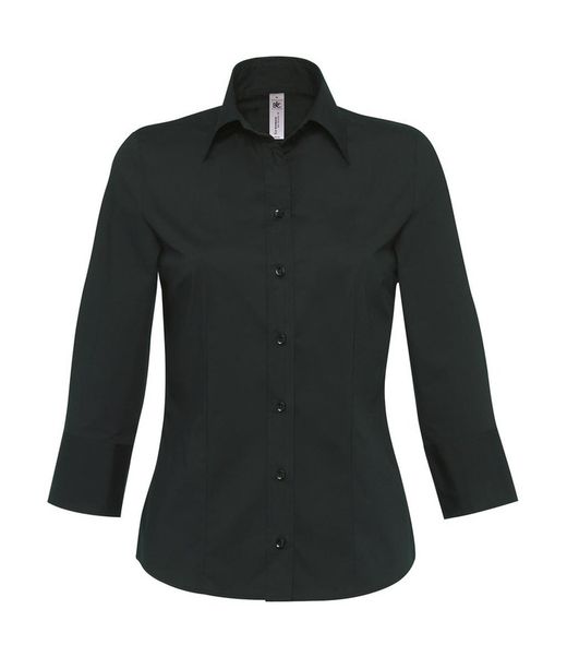 Milano / Frauen Popeline Shirt 3/4 Ärmel