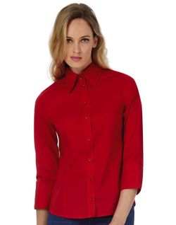 Milano / Frauen Popeline Shirt 3/4 Ärmel