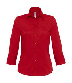 Milano / Frauen Popeline Shirt 3/4 Ärmel