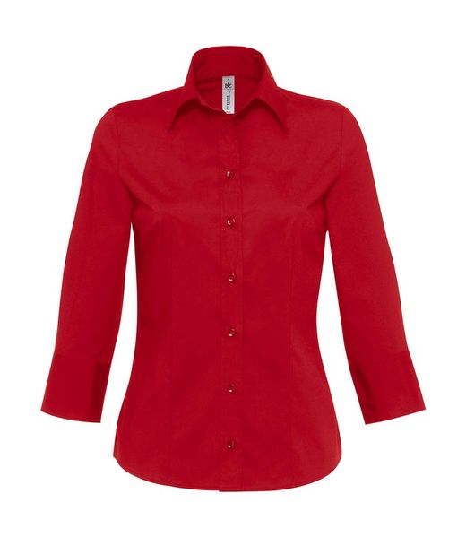 Milano / Frauen Popeline Shirt 3/4 Ärmel