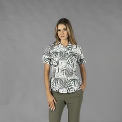 Camisa Mujer Cuello Solapa Hawaiana