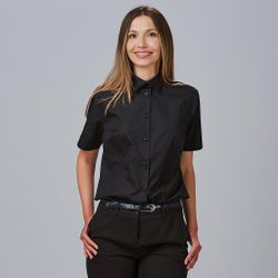 Camisa Mujer M/C Elastan "Red Line"
