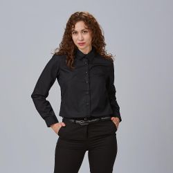 Camisa Mujer M/L Elastan "Red Line"